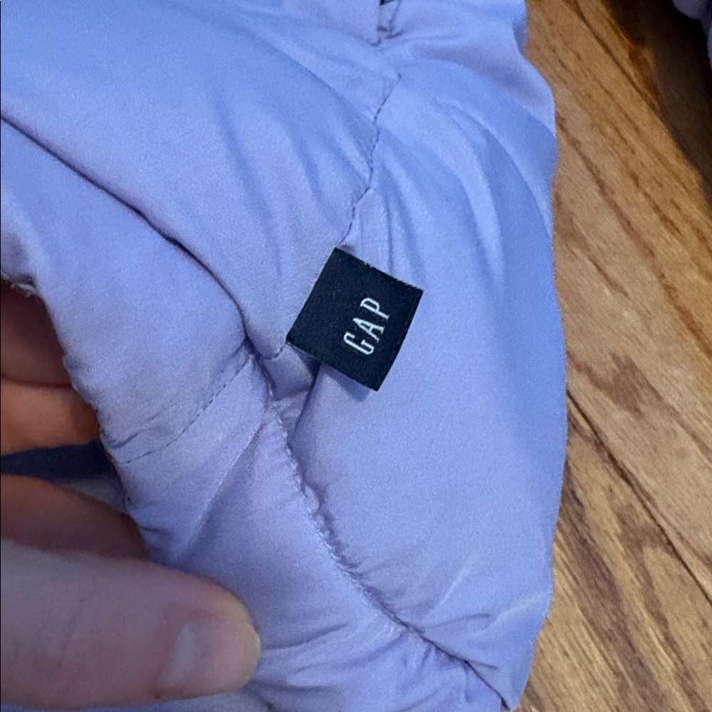 GAP Light Purple Hooded Puffer Jacket - Picture 2 of 11